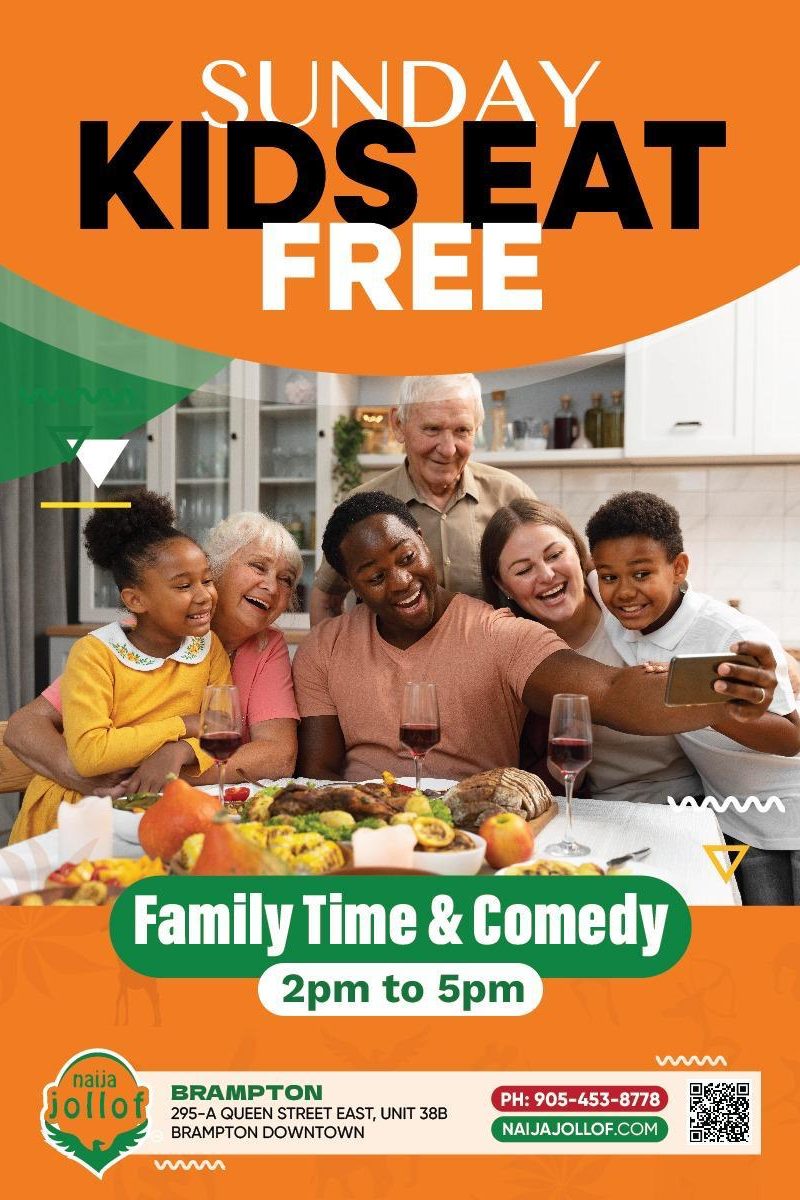 SUNDAY KIDS EAT FREE- NAIJA JOLLOF